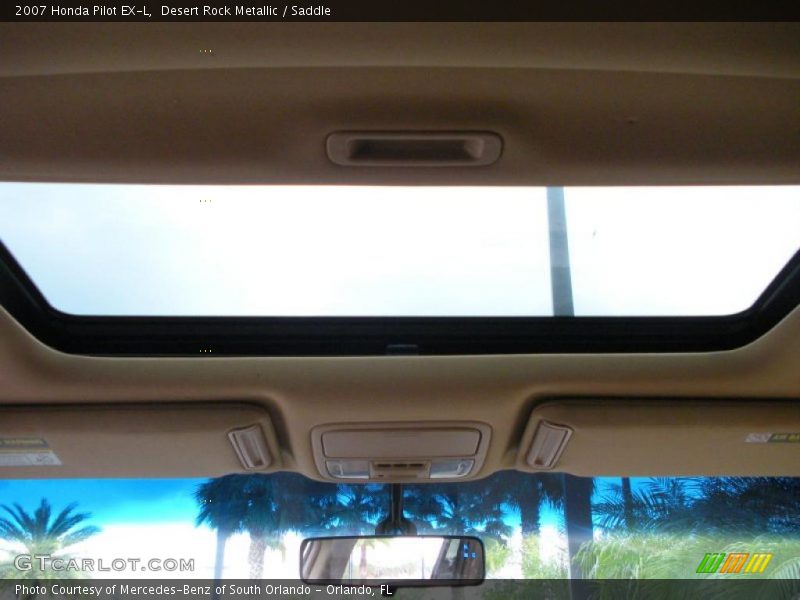 Desert Rock Metallic / Saddle 2007 Honda Pilot EX-L