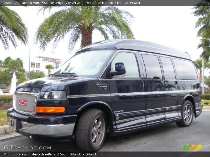 Deep Blue Metallic / Medium Pewter 2009 GMC Savana Van 1500 Passenger Conversion