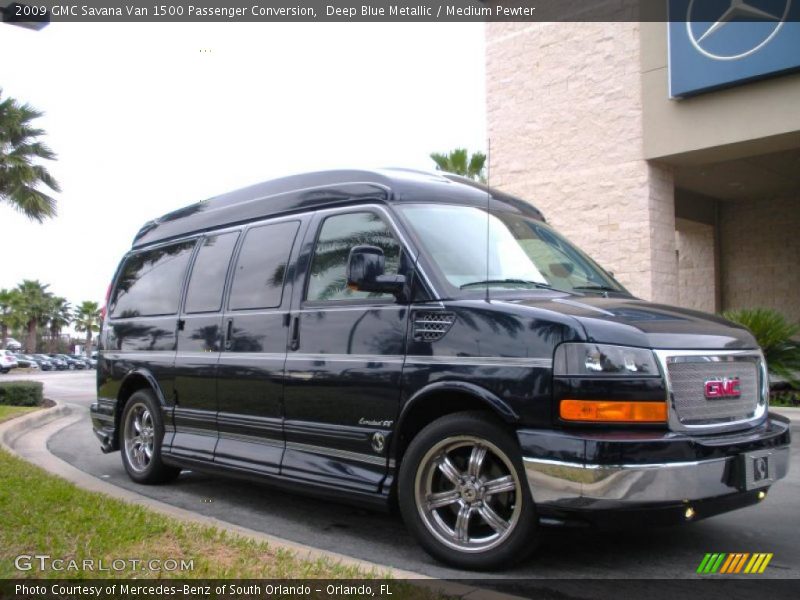 Deep Blue Metallic / Medium Pewter 2009 GMC Savana Van 1500 Passenger Conversion