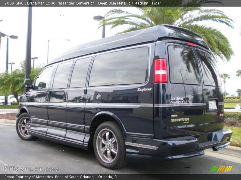Deep Blue Metallic / Medium Pewter 2009 GMC Savana Van 1500 Passenger Conversion