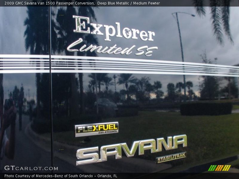 Deep Blue Metallic / Medium Pewter 2009 GMC Savana Van 1500 Passenger Conversion