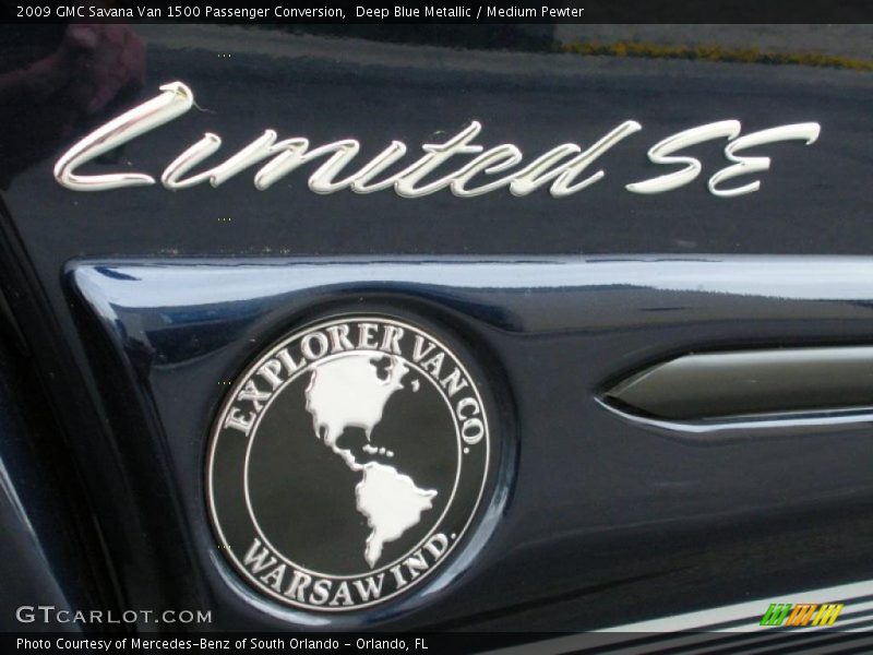 Deep Blue Metallic / Medium Pewter 2009 GMC Savana Van 1500 Passenger Conversion
