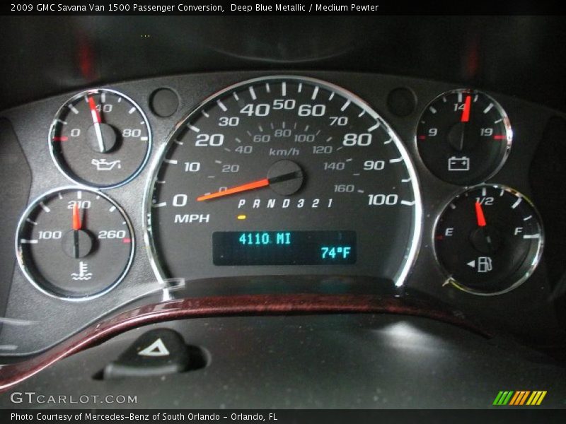 Deep Blue Metallic / Medium Pewter 2009 GMC Savana Van 1500 Passenger Conversion