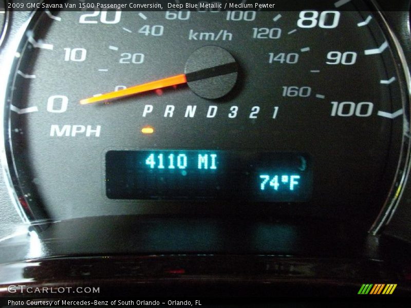 Deep Blue Metallic / Medium Pewter 2009 GMC Savana Van 1500 Passenger Conversion