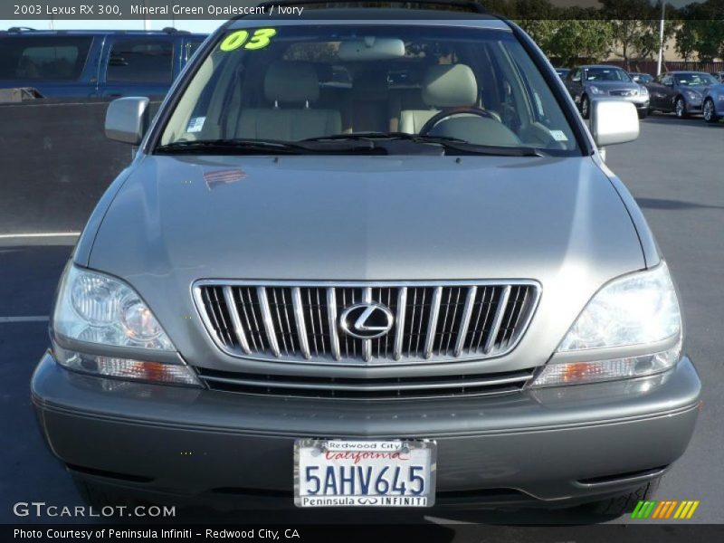 Mineral Green Opalescent / Ivory 2003 Lexus RX 300