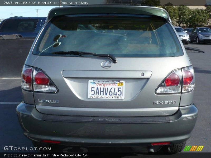 Mineral Green Opalescent / Ivory 2003 Lexus RX 300