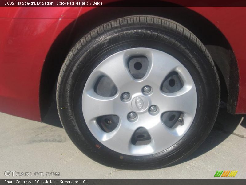 Spicy Red Metallic / Beige 2009 Kia Spectra LX Sedan