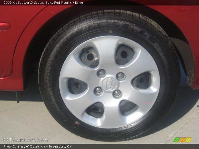 Spicy Red Metallic / Beige 2009 Kia Spectra LX Sedan