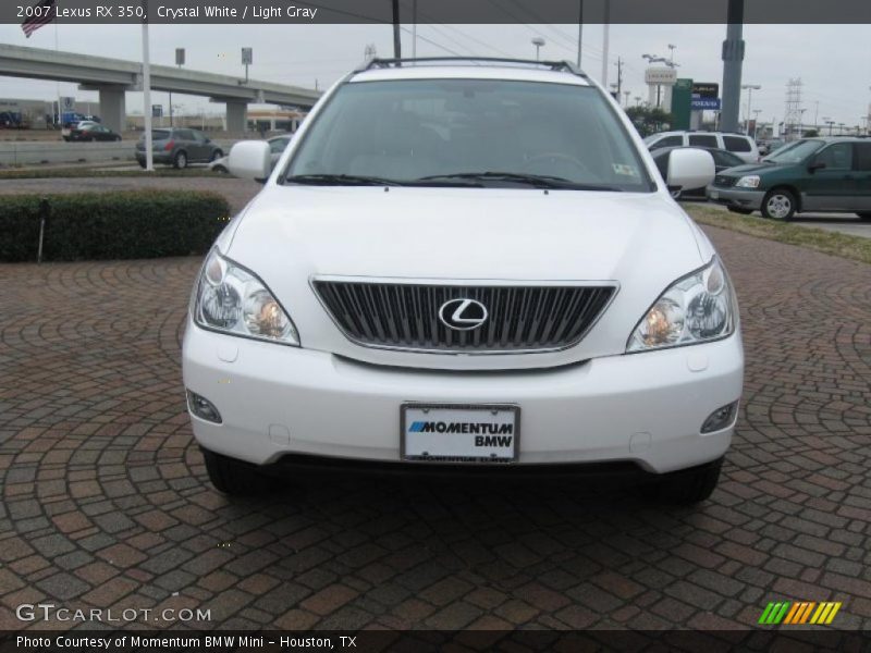 Crystal White / Light Gray 2007 Lexus RX 350
