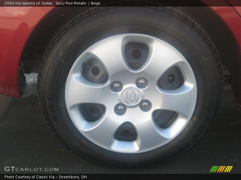 Spicy Red Metallic / Beige 2009 Kia Spectra LX Sedan