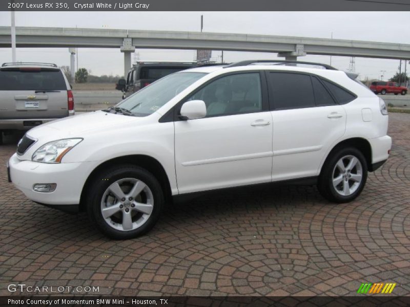 Crystal White / Light Gray 2007 Lexus RX 350