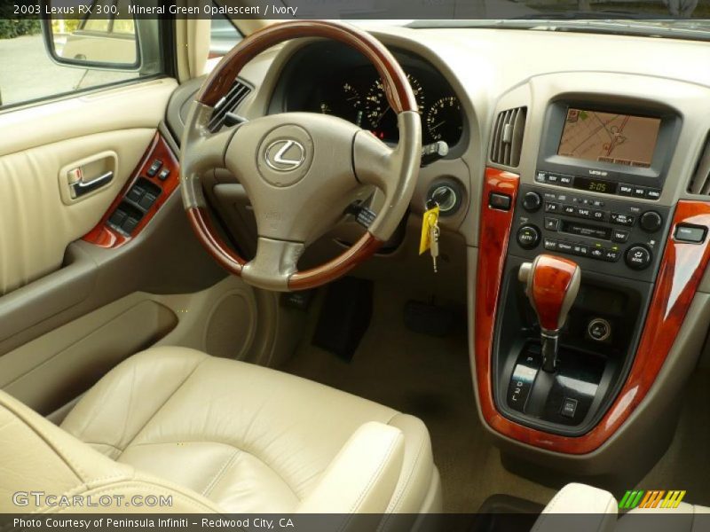 Mineral Green Opalescent / Ivory 2003 Lexus RX 300