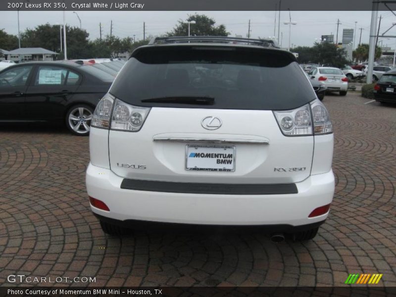 Crystal White / Light Gray 2007 Lexus RX 350