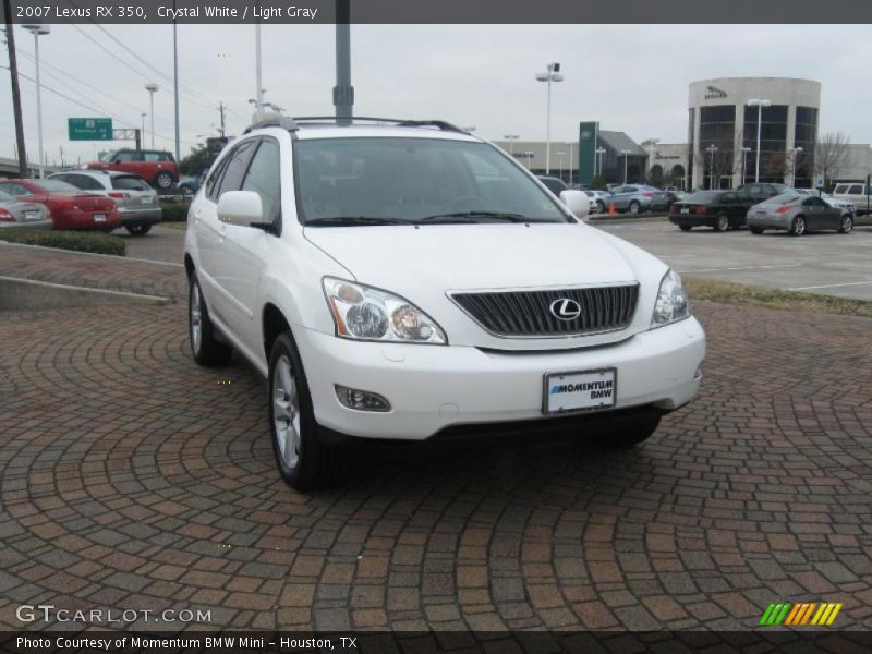 Crystal White / Light Gray 2007 Lexus RX 350
