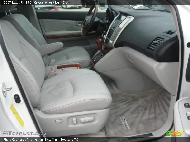Crystal White / Light Gray 2007 Lexus RX 350