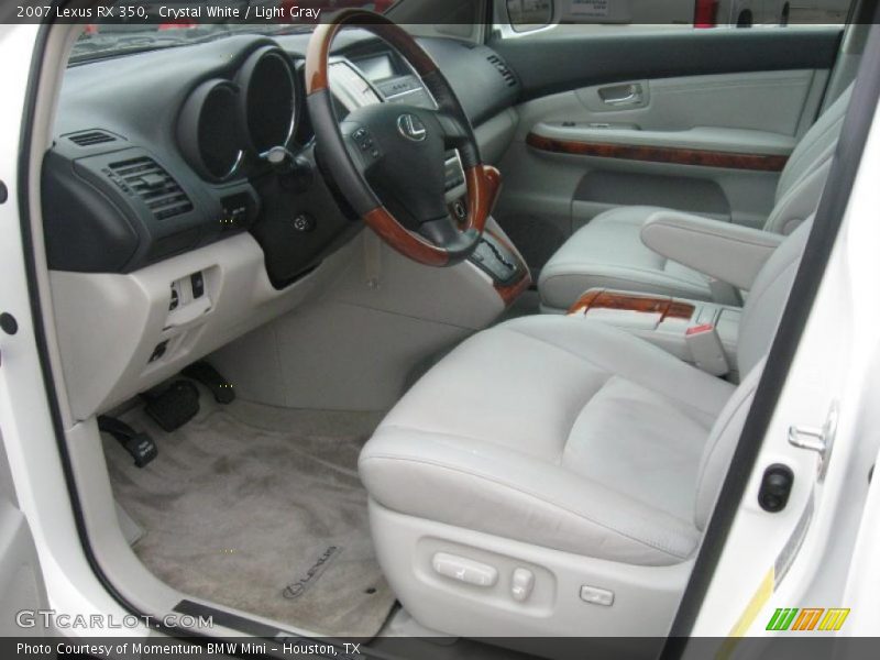 Crystal White / Light Gray 2007 Lexus RX 350