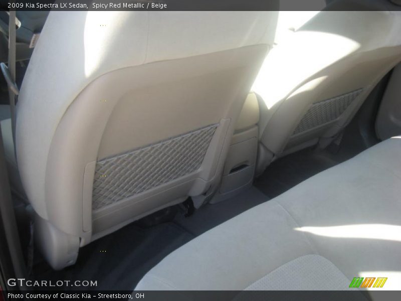 Spicy Red Metallic / Beige 2009 Kia Spectra LX Sedan