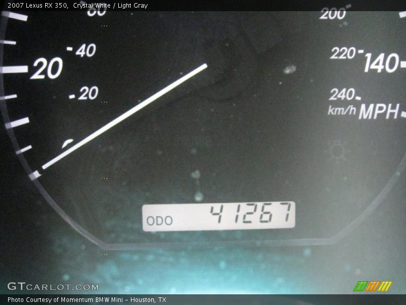 Crystal White / Light Gray 2007 Lexus RX 350