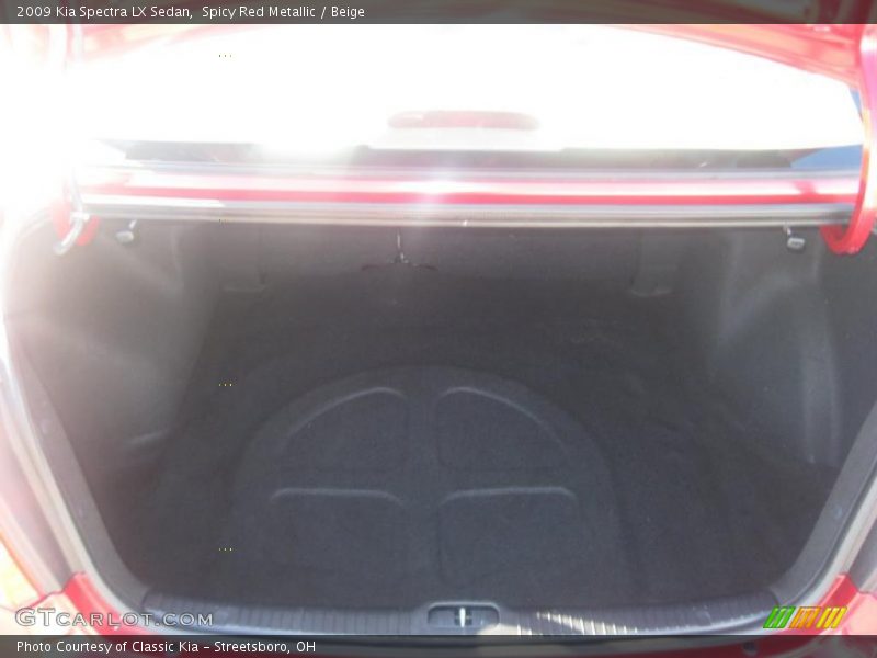 Spicy Red Metallic / Beige 2009 Kia Spectra LX Sedan