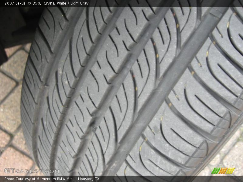 Crystal White / Light Gray 2007 Lexus RX 350