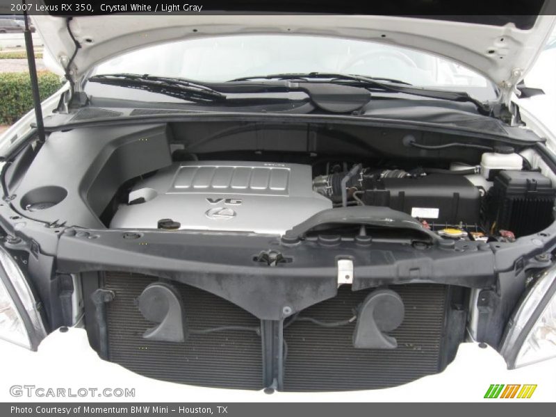 Crystal White / Light Gray 2007 Lexus RX 350