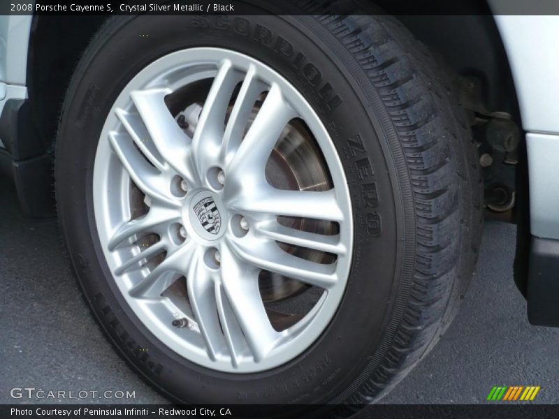 Crystal Silver Metallic / Black 2008 Porsche Cayenne S