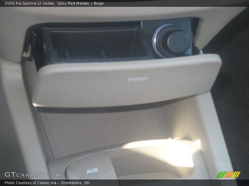 Spicy Red Metallic / Beige 2009 Kia Spectra LX Sedan