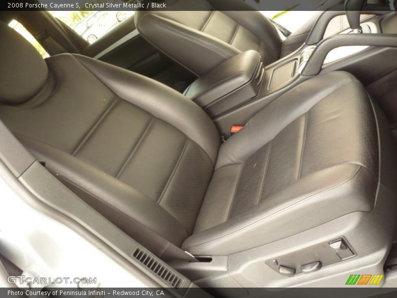 Crystal Silver Metallic / Black 2008 Porsche Cayenne S