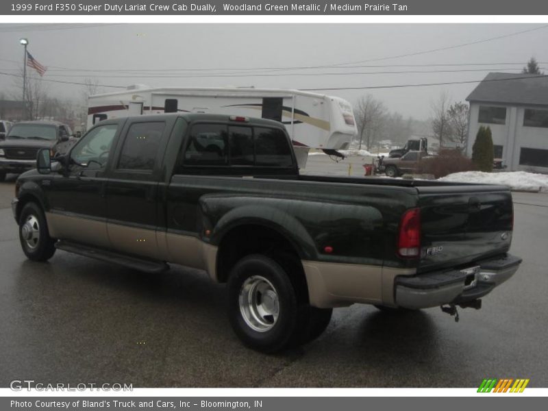 Woodland Green Metallic / Medium Prairie Tan 1999 Ford F350 Super Duty Lariat Crew Cab Dually