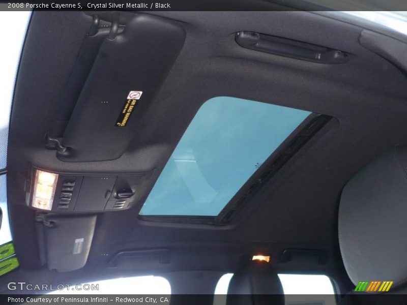 Crystal Silver Metallic / Black 2008 Porsche Cayenne S