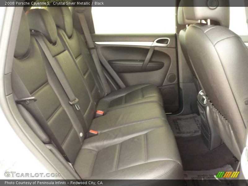 Crystal Silver Metallic / Black 2008 Porsche Cayenne S