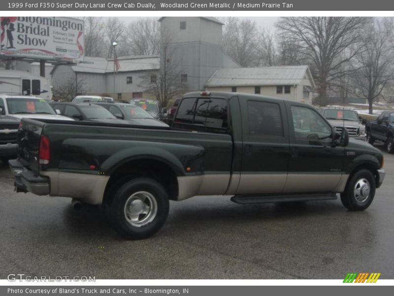 Woodland Green Metallic / Medium Prairie Tan 1999 Ford F350 Super Duty Lariat Crew Cab Dually