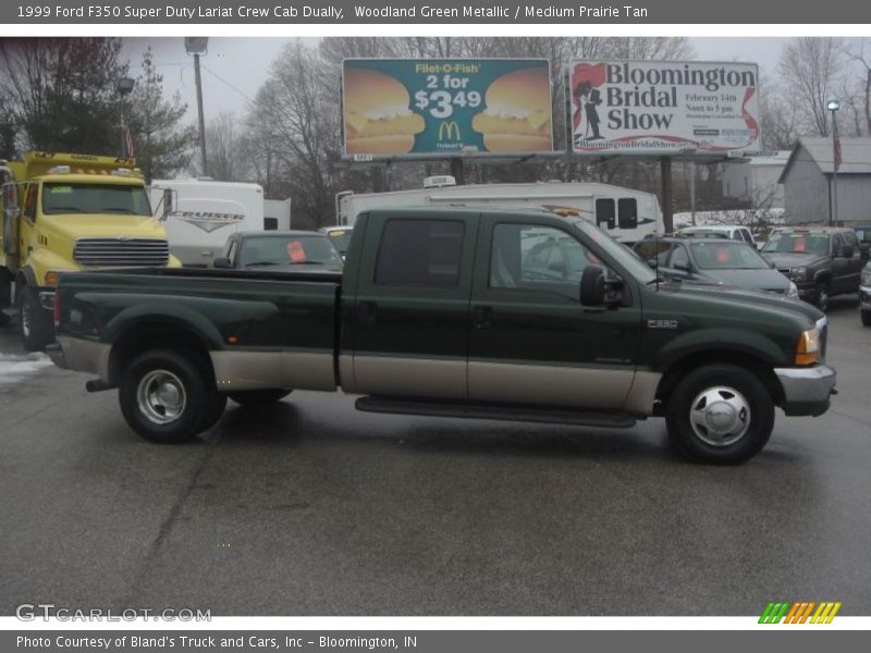 Woodland Green Metallic / Medium Prairie Tan 1999 Ford F350 Super Duty Lariat Crew Cab Dually