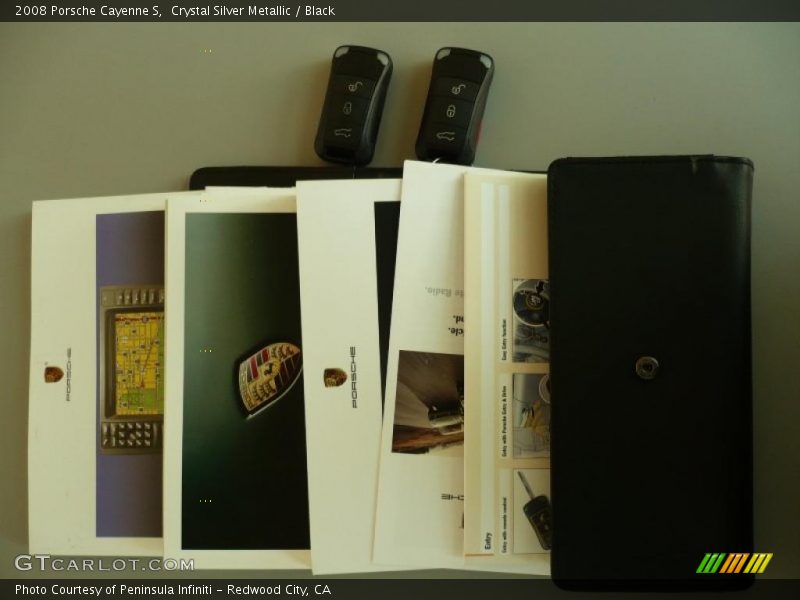 Crystal Silver Metallic / Black 2008 Porsche Cayenne S