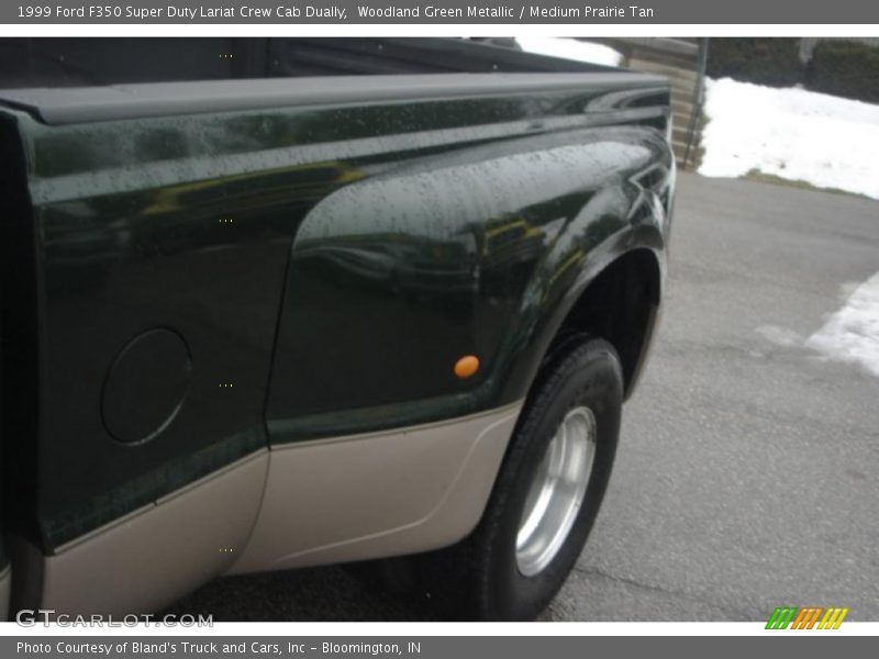 Woodland Green Metallic / Medium Prairie Tan 1999 Ford F350 Super Duty Lariat Crew Cab Dually