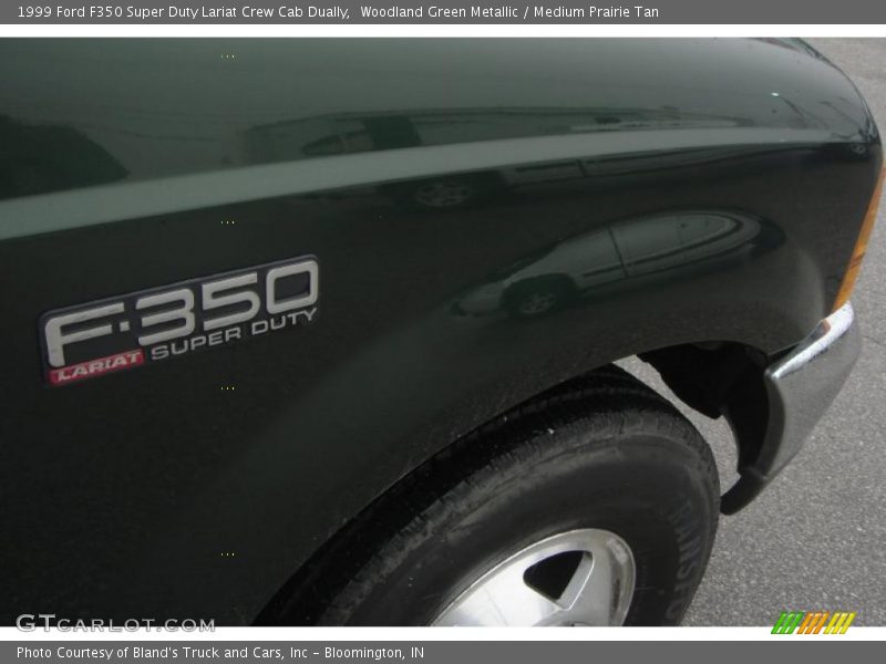 Woodland Green Metallic / Medium Prairie Tan 1999 Ford F350 Super Duty Lariat Crew Cab Dually