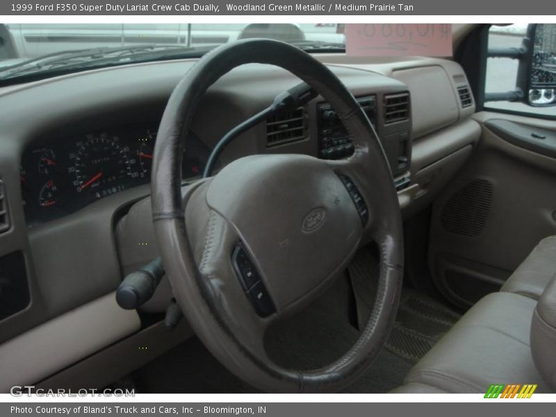 Woodland Green Metallic / Medium Prairie Tan 1999 Ford F350 Super Duty Lariat Crew Cab Dually