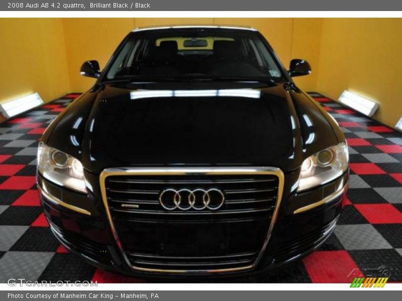 Brilliant Black / Black 2008 Audi A8 4.2 quattro