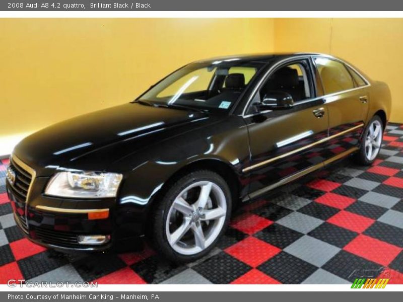 Brilliant Black / Black 2008 Audi A8 4.2 quattro