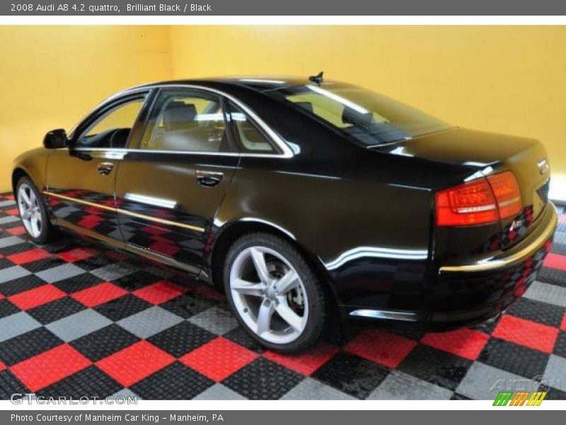 Brilliant Black / Black 2008 Audi A8 4.2 quattro