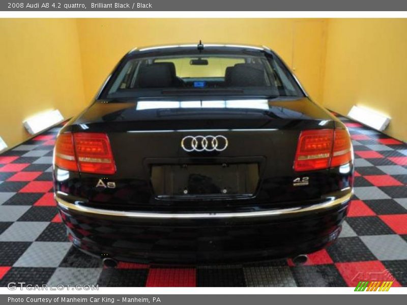 Brilliant Black / Black 2008 Audi A8 4.2 quattro