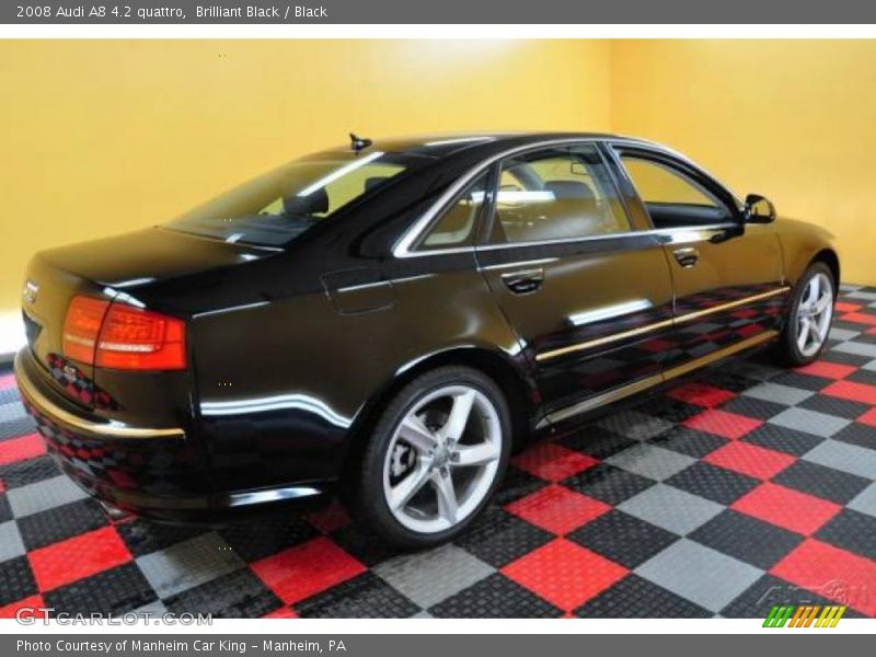 Brilliant Black / Black 2008 Audi A8 4.2 quattro