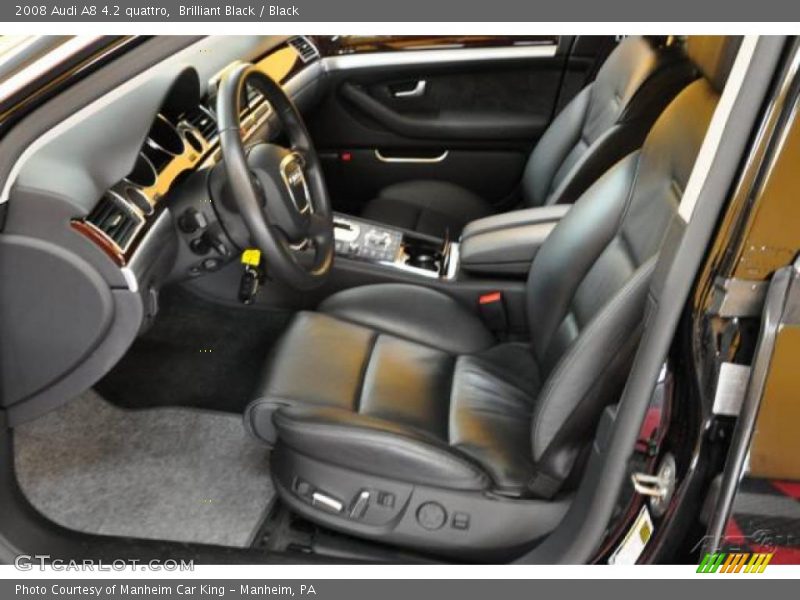 Brilliant Black / Black 2008 Audi A8 4.2 quattro