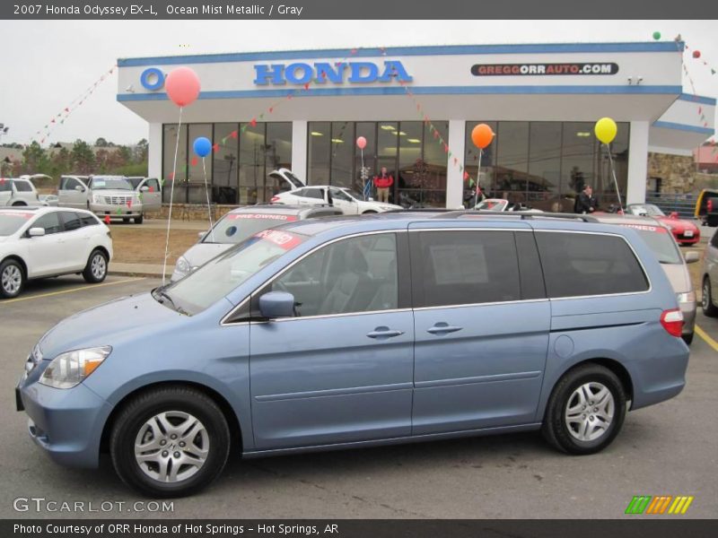 Ocean Mist Metallic / Gray 2007 Honda Odyssey EX-L