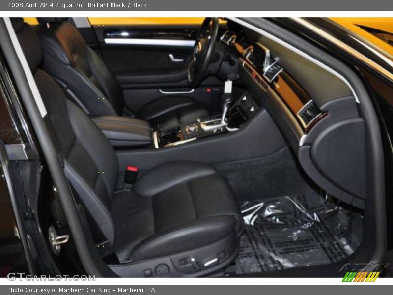 Brilliant Black / Black 2008 Audi A8 4.2 quattro