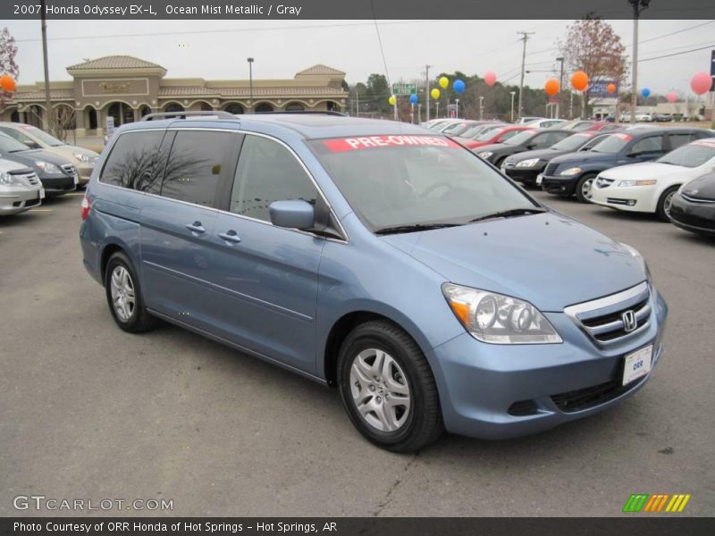 Ocean Mist Metallic / Gray 2007 Honda Odyssey EX-L