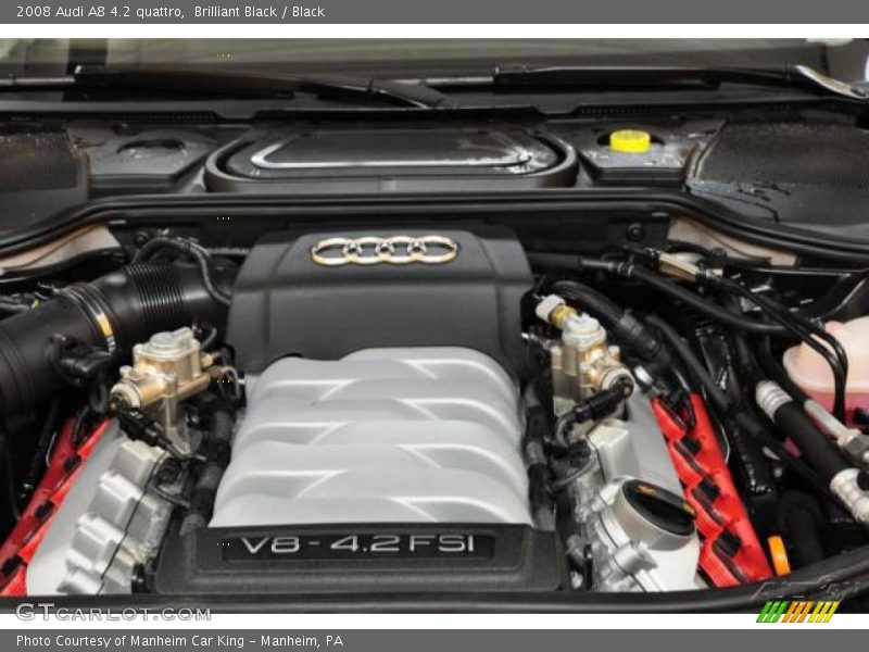 Brilliant Black / Black 2008 Audi A8 4.2 quattro