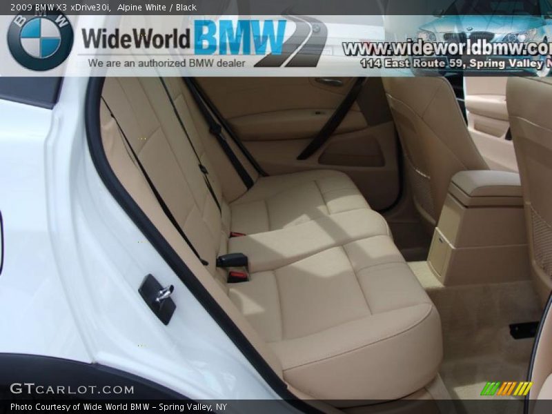 Alpine White / Black 2009 BMW X3 xDrive30i