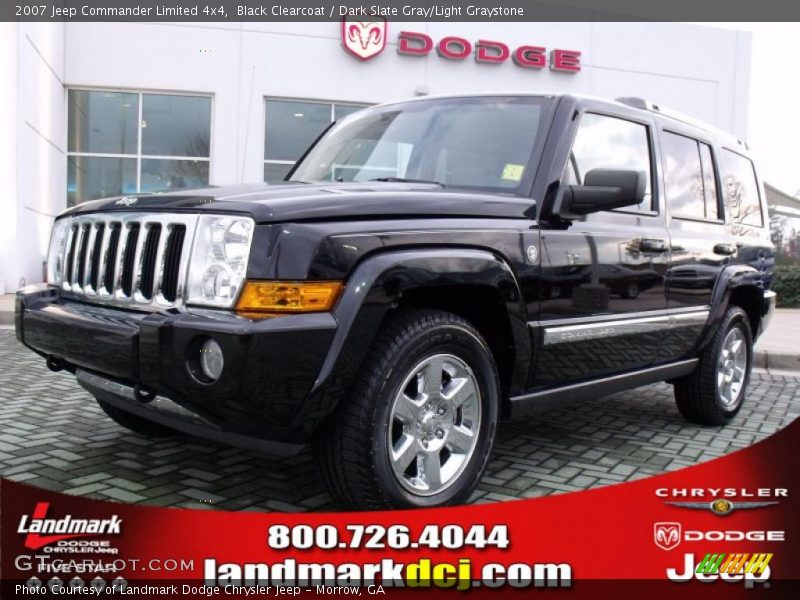 Black Clearcoat / Dark Slate Gray/Light Graystone 2007 Jeep Commander Limited 4x4