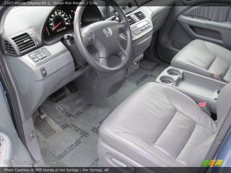 Ocean Mist Metallic / Gray 2007 Honda Odyssey EX-L